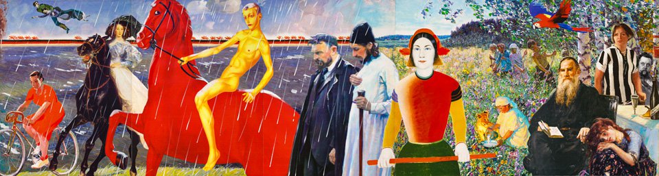 Александр Виноградов, Владимир Дубосарский. Из серии «Времена года русской живописи». Фото: Фонд «Синара»
