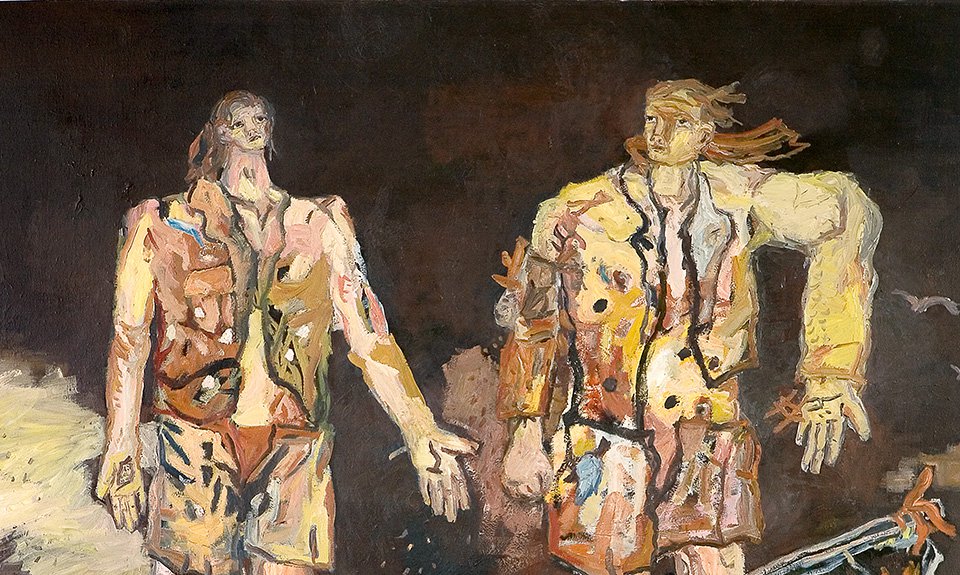 Георг Базелиц. «Большие друзья». 1965. Фото: Museum Ludwig, Cologne
