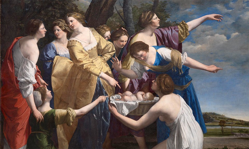 Орацио Джентилески. «Нахождение Моисея». Начало 1630-х.  Фото: The National Gallery