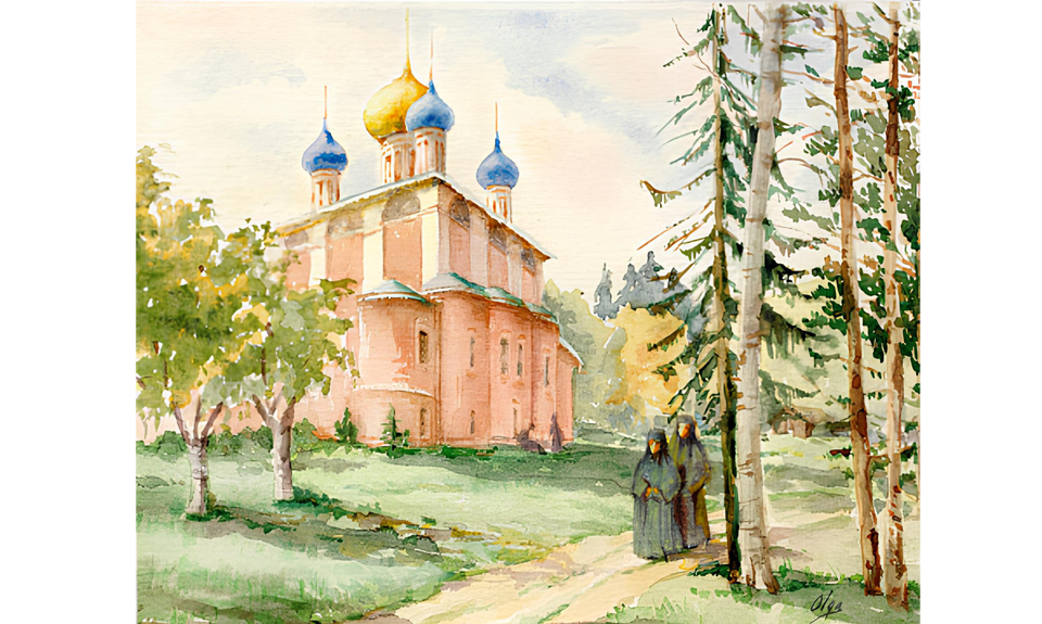 Ольга Романова. «Со службы». 1920-1930.  Фото: Московский аукционный дом