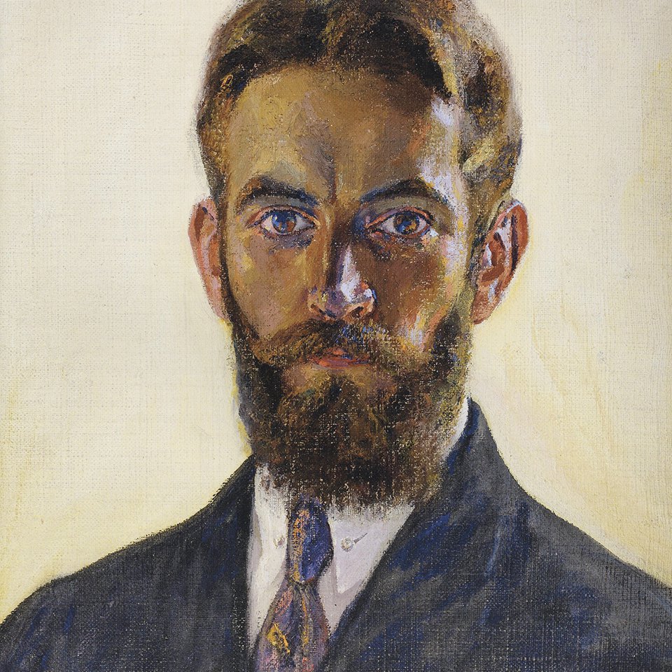 Александр Рубцов. «Автопортрет». 1919. Фрагмент. Собрание Меди Дусса. Фото: Государственный Русский музей