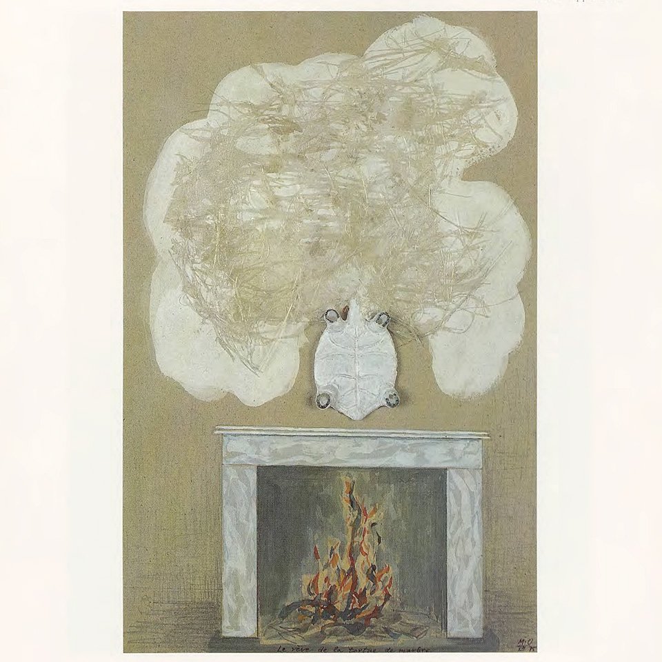 Мерет Оппенгейм. «Сон белой черепахи с подковами на ногах». 1975. Фрагмент. Фото: Scheidegger & Spiess