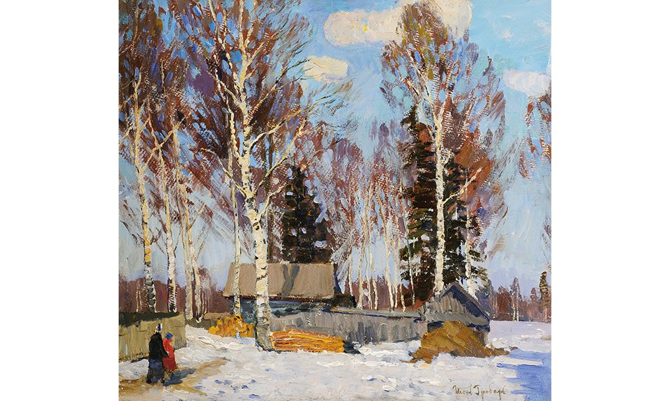 Игорь Грабарь. «Зимний пейзаж». 1940–1950-е. Фото: Музей русского импрессионизма