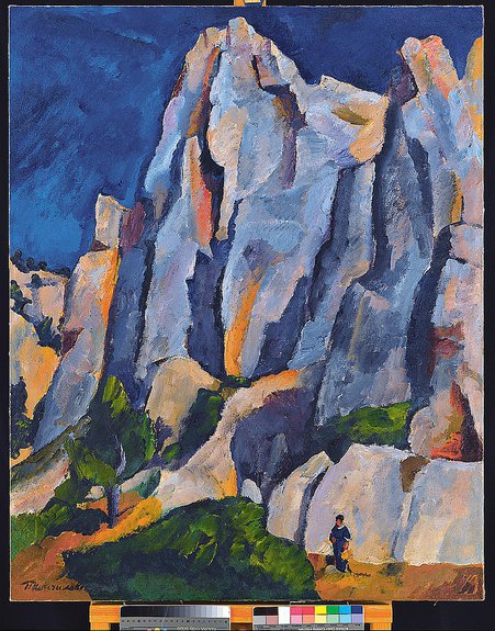Петр Кончаловский. «Кассис. Скалы». 1913. Холст, масло. 110х89 см / Коллекция Манашеровых