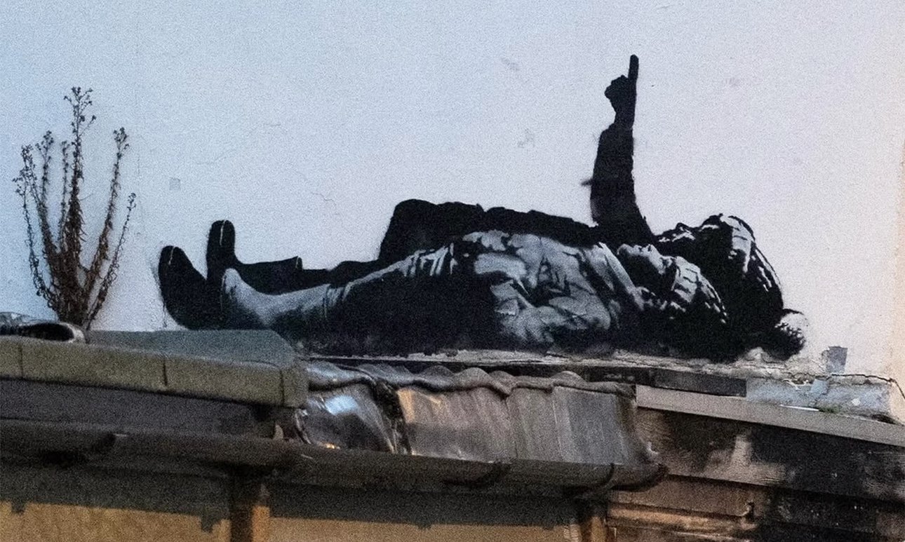 Работа Бэнкси в западном Лондоне. Декабрь 2025 года.   Фото: Banksy