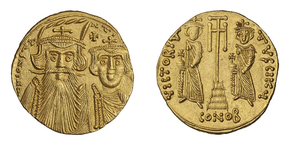 Солид. Сиракузы. Около 661–668 гг. Фото: Музей Международного нумизматического клуба