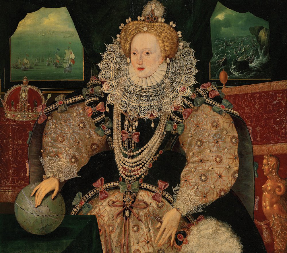 Неизвестный художник. Портрет Елизаветы I. Около 1590. COURTESY OF ROYAL MUSEUMS GREENWICH